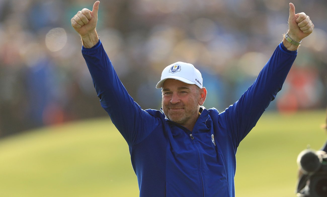 Thomas Bjørn, winning captain in the 2018 Ryder Cup (credit © Getty Images)