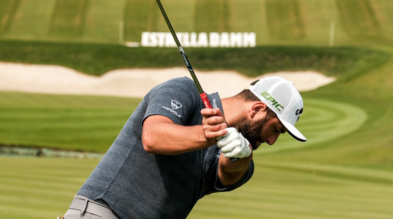 Jon Rahm, in a practice round at the Real Club Valderrama (credit © Real Club Valderrama)