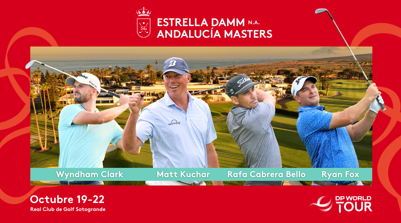Clark, Kuchar, Fox y Cabrera Bello, stars at the Estrella Damm N.A. Andalucía Masters