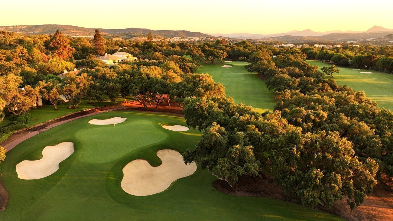 Vista del green del hoyo 3 del Real Club de Golf Sotogrande (foto © Real Club de Golf Sotogrande)
