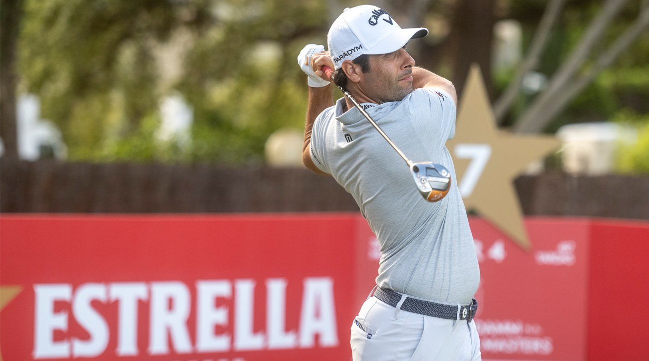 Adrián Otaegui, in the second round of the Estrella Damm N.A. Andalucía Masters (credit © Marcos Moreno)