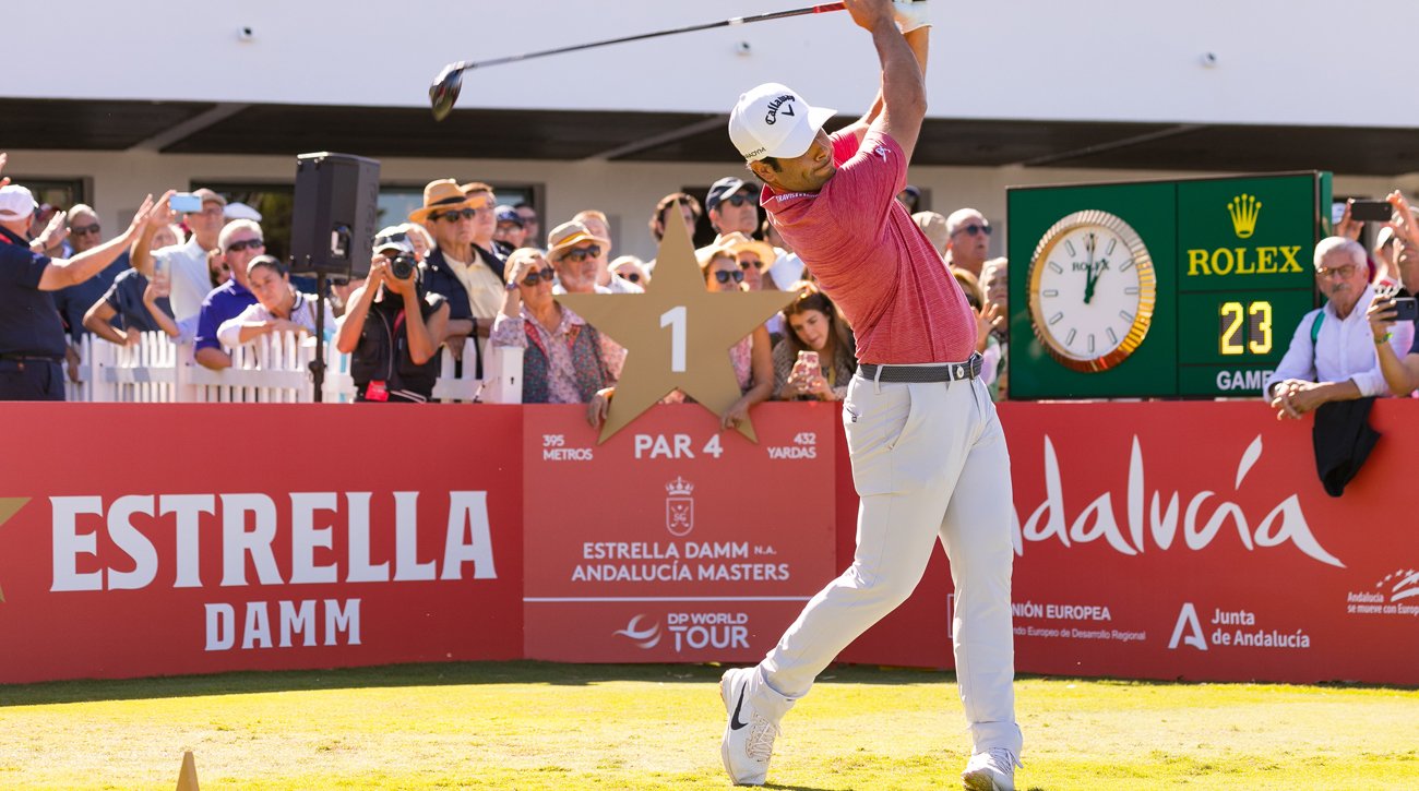 Adrián Otaegui in the 2023 Estrella Damm N.A. Andalucía Masters (credit © Bosco Martín)