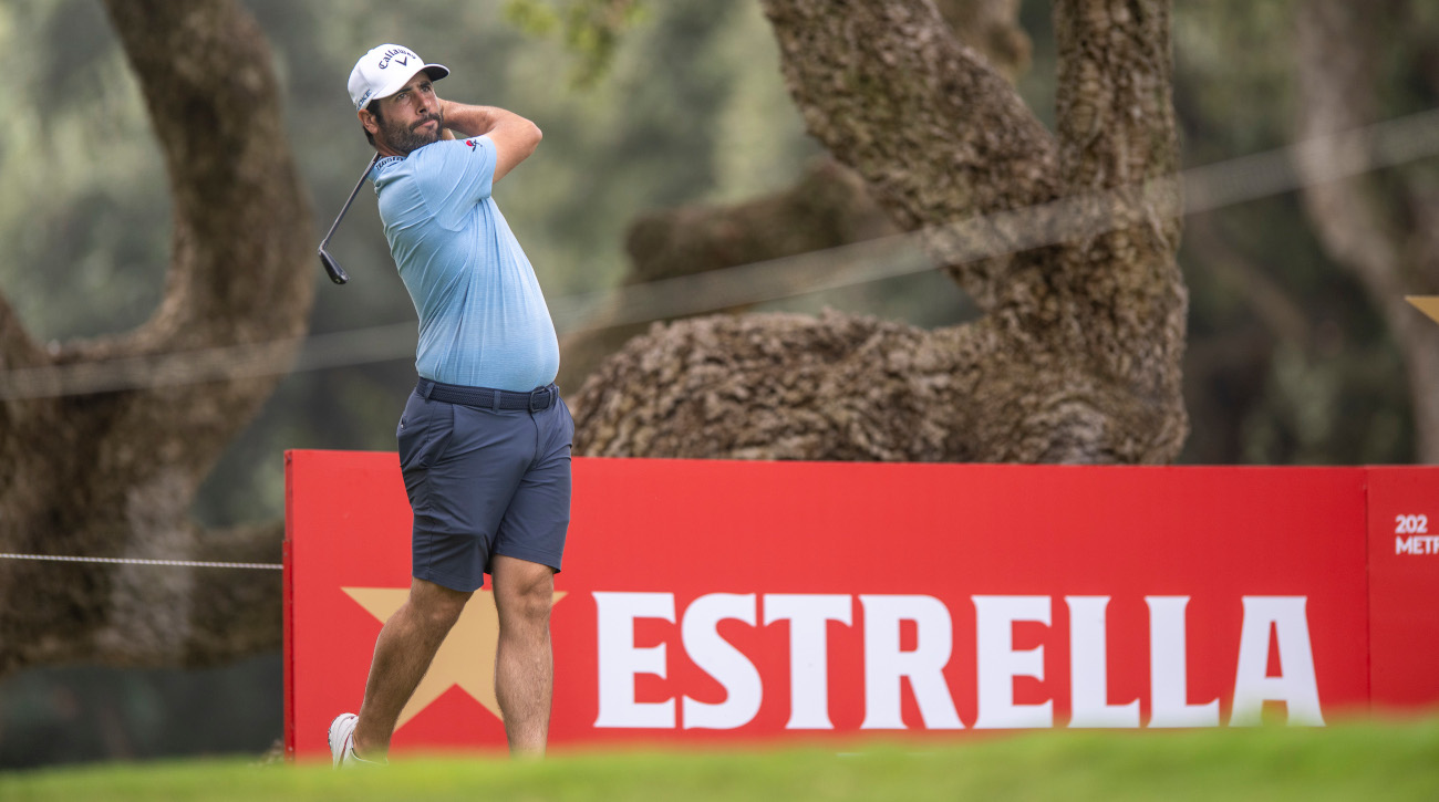 Adrián Otaegui, campeón de 2022, en una vuelta de prácticas en Sotogrande (foto © Marcos Moreno)