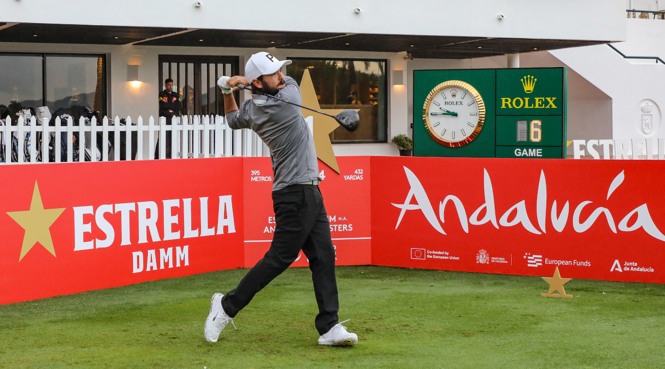 Ángel Hidalgo, durante el Pro-Am en el Real Club de Golf Sotogrande (foto © Marcos Moreno)