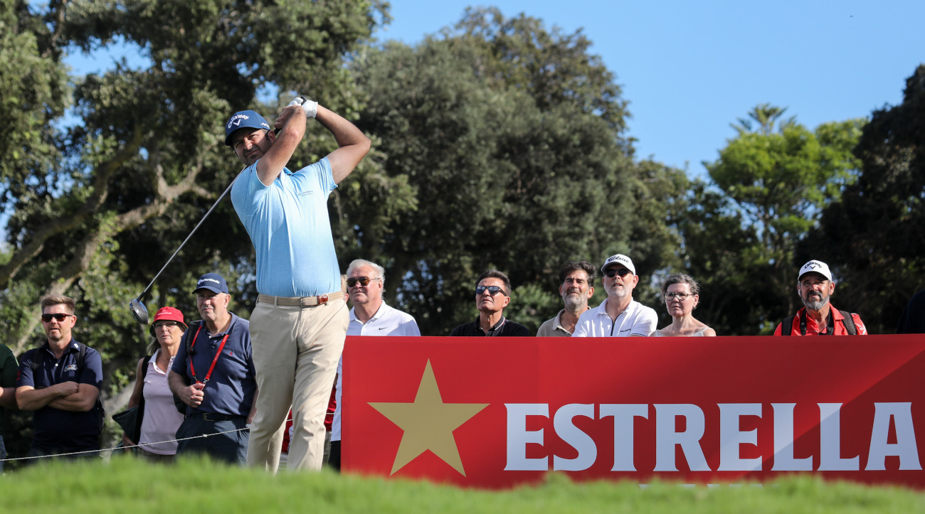 Jorge Campilo during the first round at Real Club de Golf Sotogrande (credit © Bosco Martín)