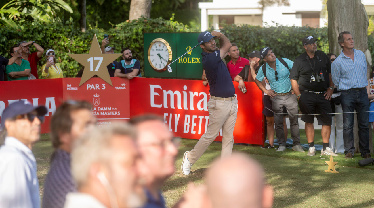 Jorge Campillo, in the third round of the Estrella Damm N.A. Andalucía Masters (credit © Marcos Moreno) 